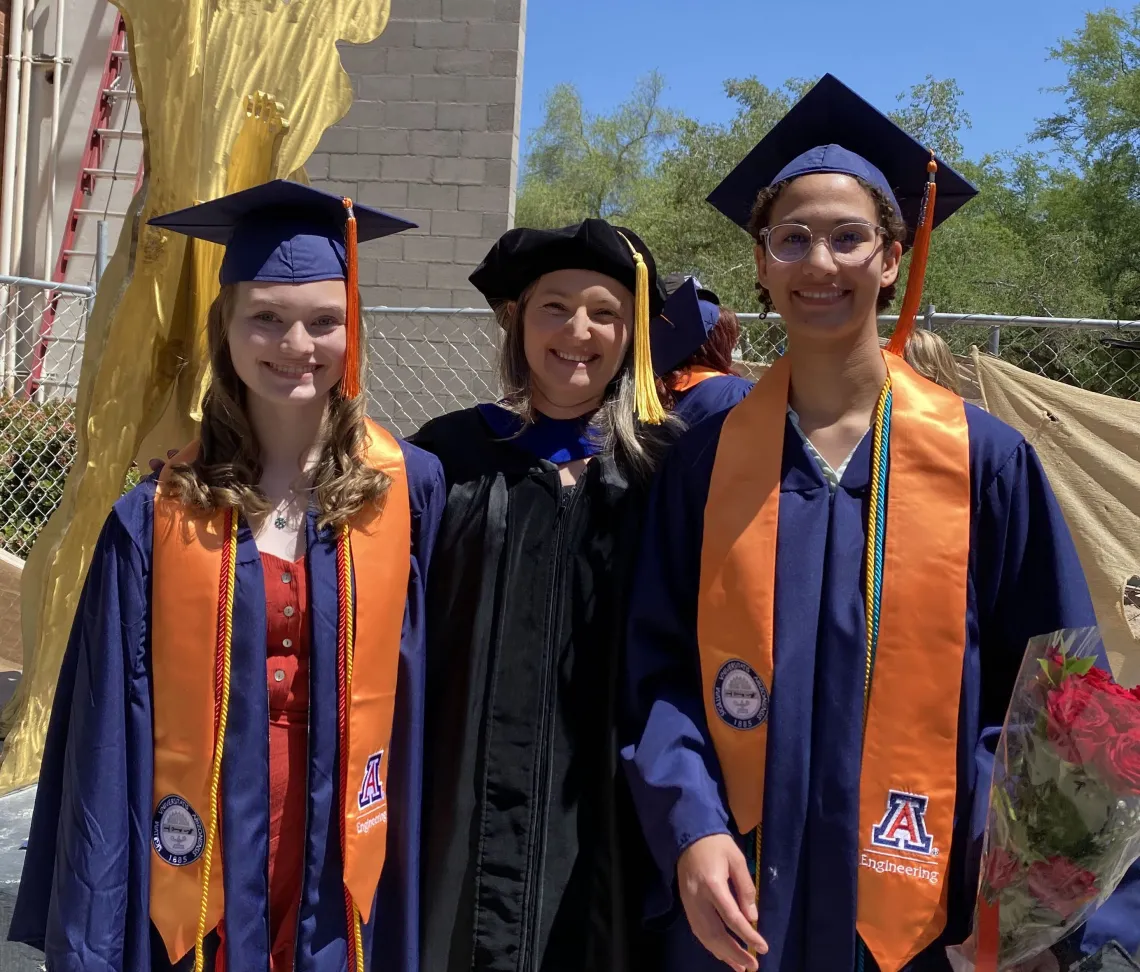 BME graduation Rhea and Samantha